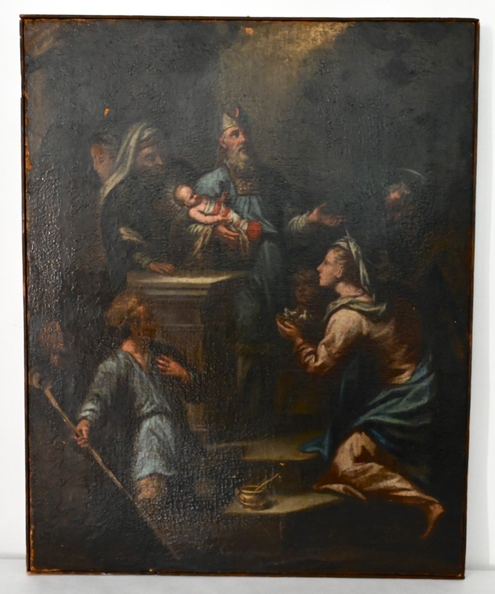 Florentine School - Presentation Of Jesus At The Temple - Italy Early 18th Century